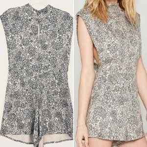 Amuse Society Golden Haze Keyhole Romper Women's Size XS